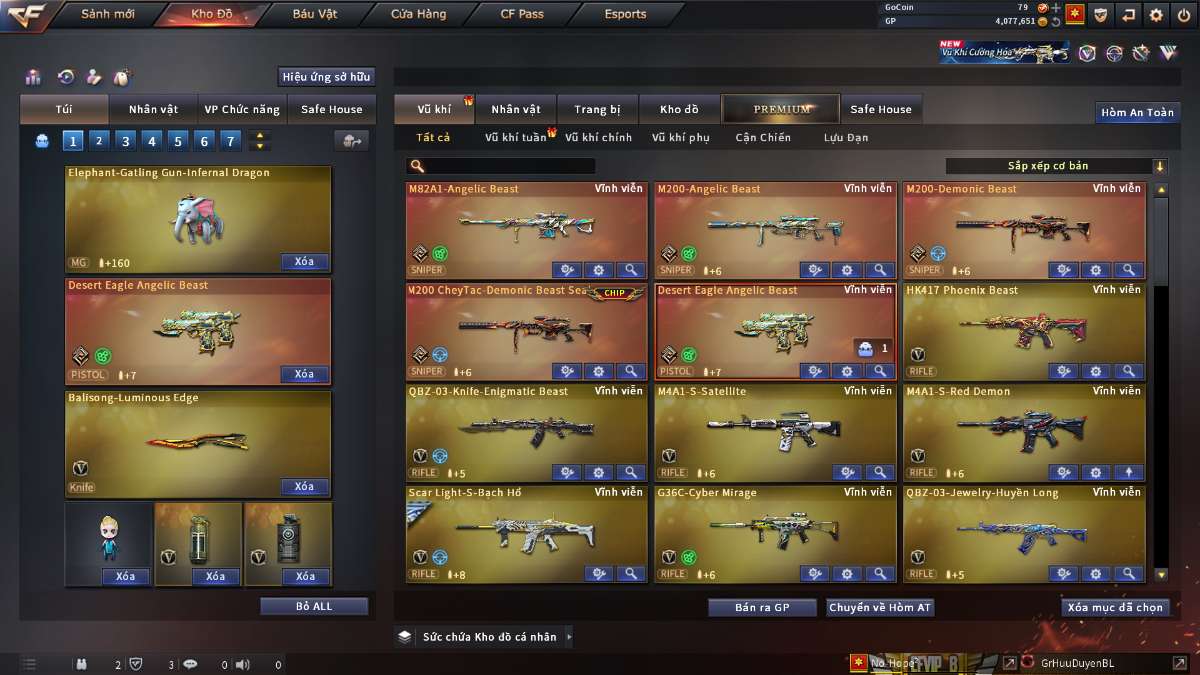 shop acc cf uy tin gia re